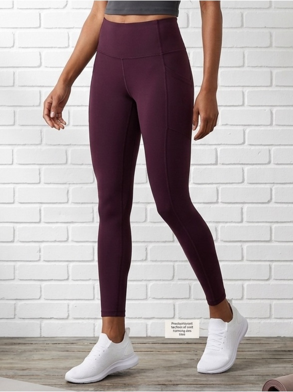 Victoria’s Secret Wine Red Pocket Leggings Yoga Pants Athleisure